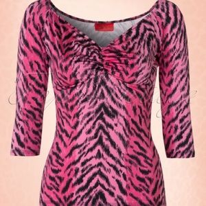 deadly dames Tops - Pinup couture 50s deadly dames jailbird top deadly dames Tops - Pinup couture 50s deadly dames jailbird top